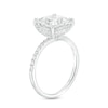 3.25 CT. T.W. Certified Princess-Cut Lab-Grown Diamond Engagement Ring in 14K White Gold (F/SI2)