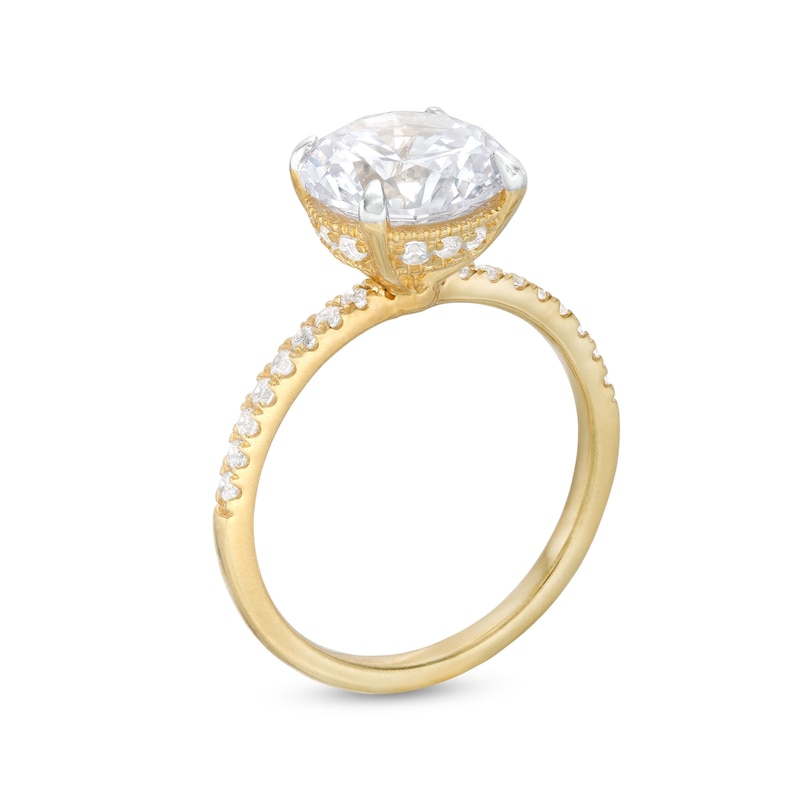 Main Image 3 of 3.25 CT. T.W. Certified Lab-Grown Diamond Engagement Ring in 14K Gold (F/SI2)