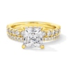 3.00 CT. T.W. Certified Princess-Cut Lab-Grown Diamond Bridal Set in 14K Gold (F/SI2)