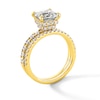 3.00 CT. T.W. Certified Princess-Cut Lab-Grown Diamond Bridal Set in 14K Gold (F/SI2)