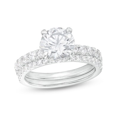 3.00 CT. T.W. Certified Lab-Grown Diamond Bridal Set in 14K White Gold (F/SI2)
