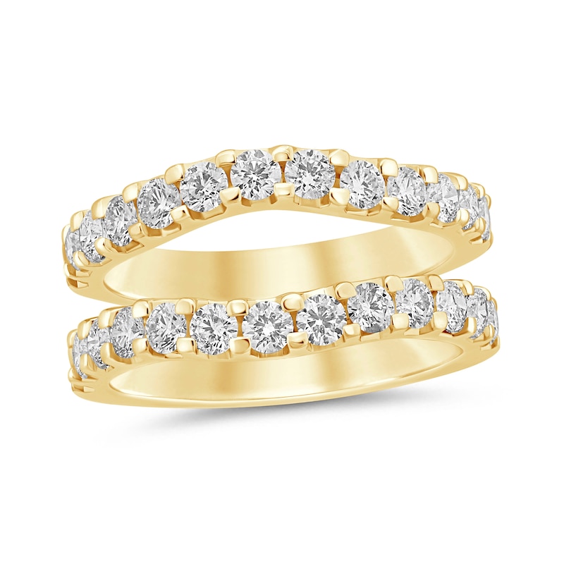 Main Image 1 of 1.45 CT. T.W. Certified Lab-Grown Diamond Contour Solitaire Enhancer in 14K Gold (F/VS2)