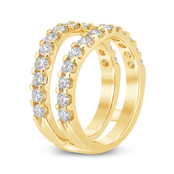 1.45 CT. T.W. Certified Lab-Created Diamond Contour Solitaire Enhancer in 14K Gold (F/VS2)