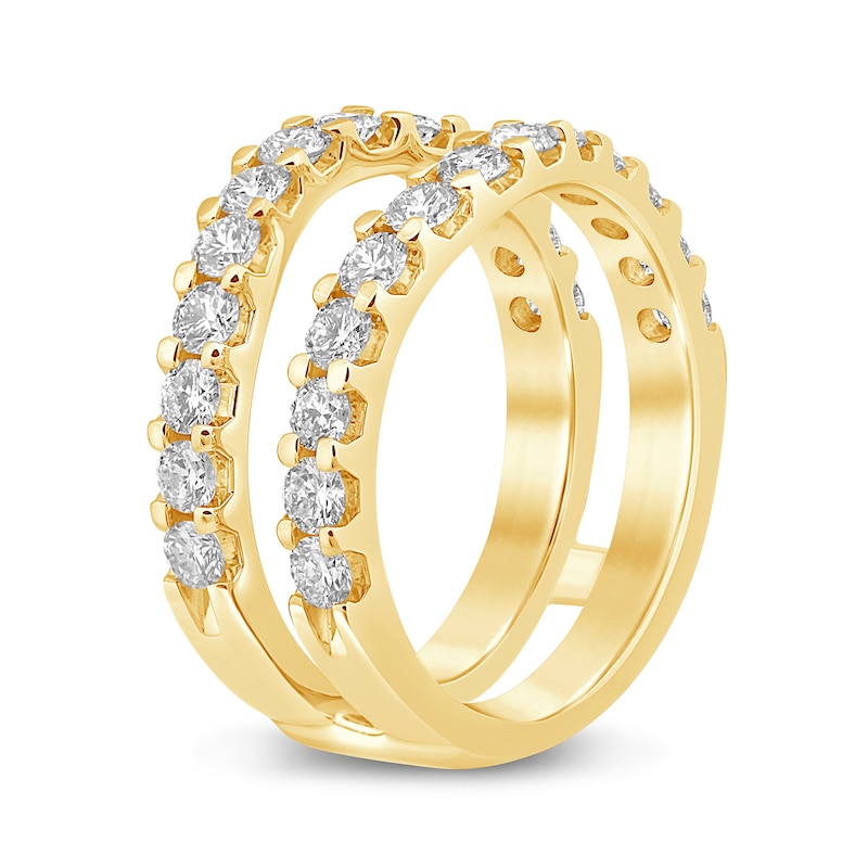 Main Image 2 of 1.45 CT. T.W. Certified Lab-Grown Diamond Contour Solitaire Enhancer in 14K Gold (F/VS2)