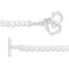 Thumbnail Image 3 of The Kindred Heart from Vera Wang Love Collection Freshwater Cultured Pearl and Diamond Bracelet in Sterling Silver