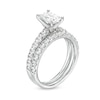 Thumbnail Image 2 of 2.00 CT. T.W. Certified Emerald-Cut Lab-Created Diamond Bridal Set in 14K White Gold (F/SI2)