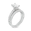Thumbnail Image 3 of 2.00 CT. T.W. Certified Emerald-Cut Lab-Grown Diamond Bridal Set in 14K White Gold (F/VS2)