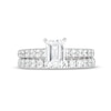 Thumbnail Image 3 of 2.00 CT. T.W. Certified Emerald-Cut Lab-Created Diamond Bridal Set in 14K White Gold (F/SI2)