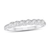 Thumbnail Image 1 of 0.05 CT. T.W. Diamond Cascading Vintage-Style Band in 10K White Gold