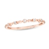 Thumbnail Image 0 of 0.05 CT. T.W. Diamond Five Stone Anniversary Band in 10K Rose Gold