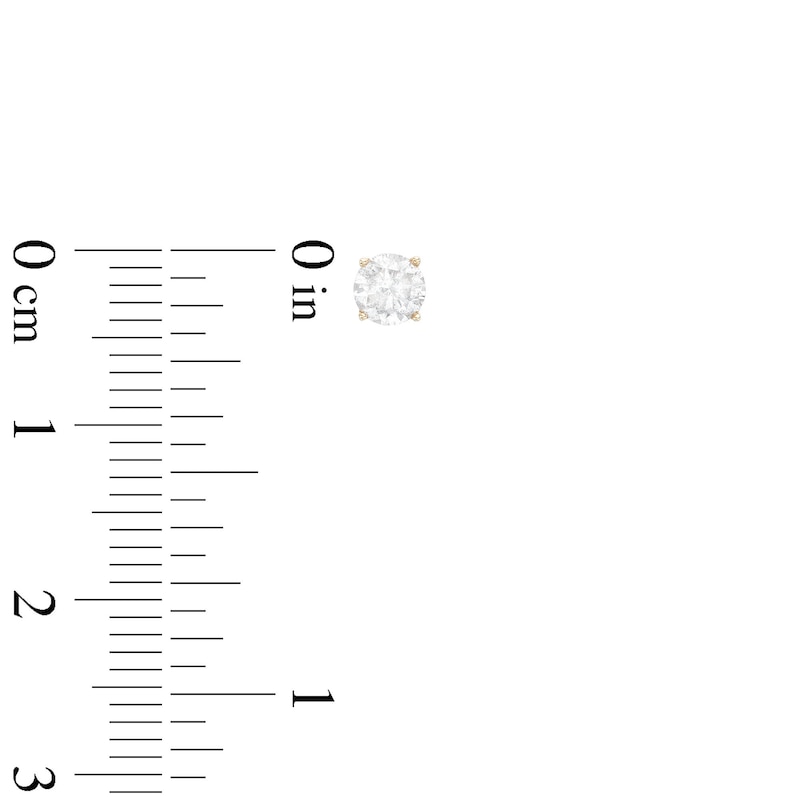 CT. T.W. Diamond Solitaire Stud Earrings in 10K Gold (I/I3