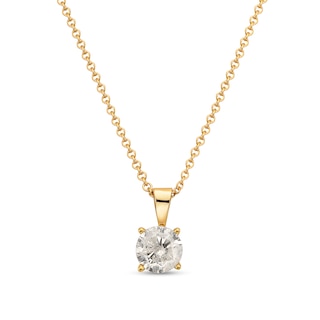 0.18 CT. Diamond Solitaire Pendant in 10K Gold (I/I3
