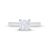 Thumbnail Image 4 of 0.45 CT. Princess-Cut Diamond Solitaire Tapered Shank Engagement Ring in Platinum (I/I2)
