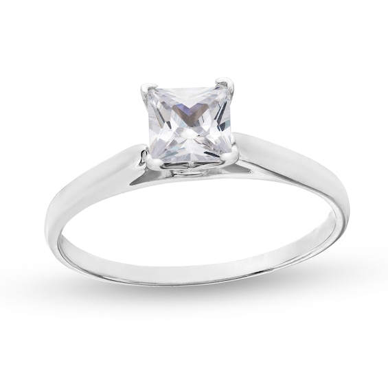 CT. Princess-Cut Diamond Solitaire Engagement Ring in Platinum (I/I2