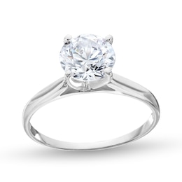 1.45 CT. Diamond Solitaire Tapered Shank Engagement Ring in Platinum (I/I2)