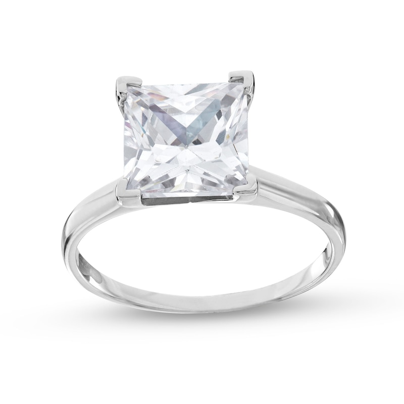 Main Image 1 of 1.95 CT. Princess-Cut Diamond Solitaire Engagement Ring in Platinum (I/I2)