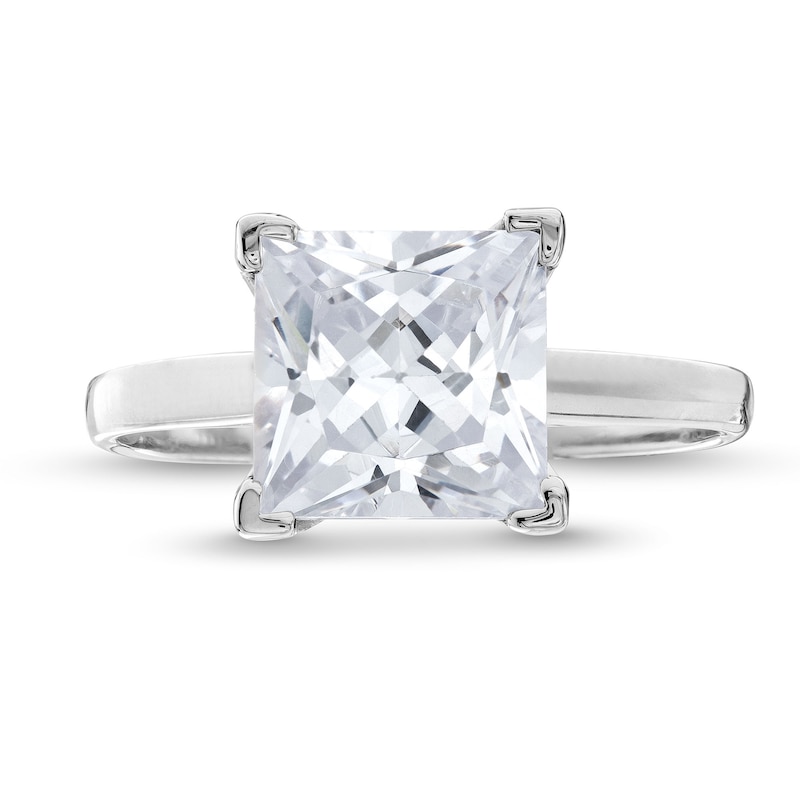 Main Image 4 of 1.95 CT. Princess-Cut Diamond Solitaire Engagement Ring in Platinum (I/I2)