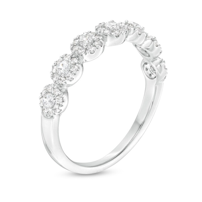 0.50 CT. T.W. Multi-Diamond Anniversary Band in 10K White Gold