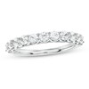 Thumbnail Image 0 of 1.00 CT. T.W. Certified Diamond Eleven Stone Vintage-Style Anniversary Band in 18K White Gold (F/I1)