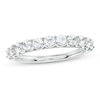 Thumbnail Image 0 of 1.00 CT. T.W. Certified Diamond Eleven Stone Vintage-Style Anniversary Band in 18K White Gold (F/I1)