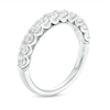 Thumbnail Image 2 of 1.00 CT. T.W. Certified Diamond Eleven Stone Vintage-Style Anniversary Band in 18K White Gold (F/I1)