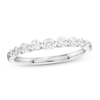 Thumbnail Image 1 of 0.50 CT. T.W. Certified Diamond Graduated Nine Stone Anniversary Band in 18K White Gold (F/I1)
