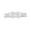 Thumbnail Image 3 of 1.00 CT. T.W. Princess-Cut Diamond Miracle Past Present Future® Engagement Ring in 10K White Gold (I/I2)