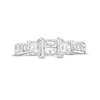 Thumbnail Image 4 of 1.00 CT. T.W. Princess-Cut Diamond Miracle Past Present Future® Engagement Ring in 10K White Gold (I/I2)