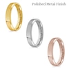 4.0mm Engravable Bevelled Edge Wedding Band in 14K Gold (1 Finish and Line
