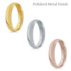 Thumbnail Image 2 of 4.0mm Engravable Textured Edge Wedding Band in 14K Gold (1 Finish and Line)