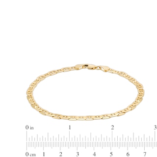 Men's 4.2mm Mariner Chain Bracelet in Solid 10K Gold - 8.25"