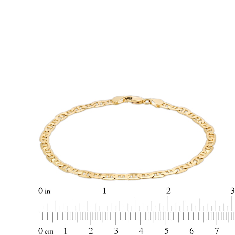 Men's 4.2mm Mariner Chain Bracelet in Solid 10K Gold - 8.25"