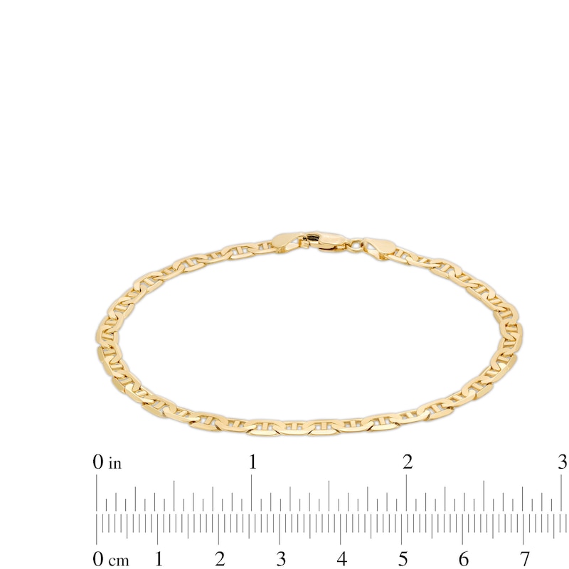 Men's 4.2mm Mariner Chain Bracelet in Solid 10K Gold - 8.25"|Peoples Jewellers