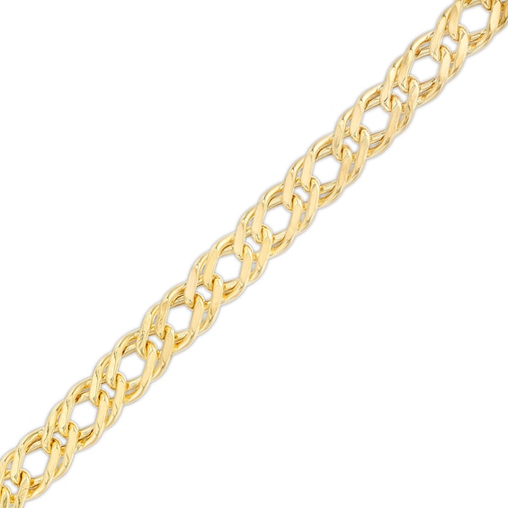 7.5mm Curb Chain Bracelet in Hollow 10K Gold - 7.5"