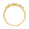 Thumbnail Image 3 of 0.29 CT. T.W. Marquise and Round Diamond Sideways Five Stone Double Row Split Shank Anniversary Band in 14K Gold