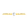 0.065 CT. Diamond Solitaire Bead Shank Promise Ring in 10K Gold