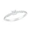 Thumbnail Image 0 of 0.085 CT. T.W. Diamond Nine Stone Promise Ring in Sterling Silver