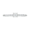 Thumbnail Image 2 of 0.085 CT. T.W. Diamond Nine Stone Promise Ring in Sterling Silver