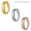 Thumbnail Image 2 of 6.0mm Engravable Bevelled Edge Wedding Band in 14K Gold (1 Finish and Line)