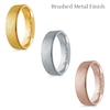 Thumbnail Image 1 of 6.0mm Engravable Bevelled Edge Wedding Band in 14K Gold (1 Finish and Line)