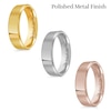 Thumbnail Image 3 of 6.0mm Engravable Bevelled Edge Wedding Band in 14K Gold (1 Finish and Line)