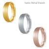 Thumbnail Image 4 of 6.0mm Engravable Bevelled Edge Wedding Band in 14K Gold (1 Finish and Line)