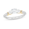 Thumbnail Image 0 of 0.95 CT. T.W. Diamond Past Present Future® Infinity Engagement Ring in 14K Two-Tone Gold (I/I2)