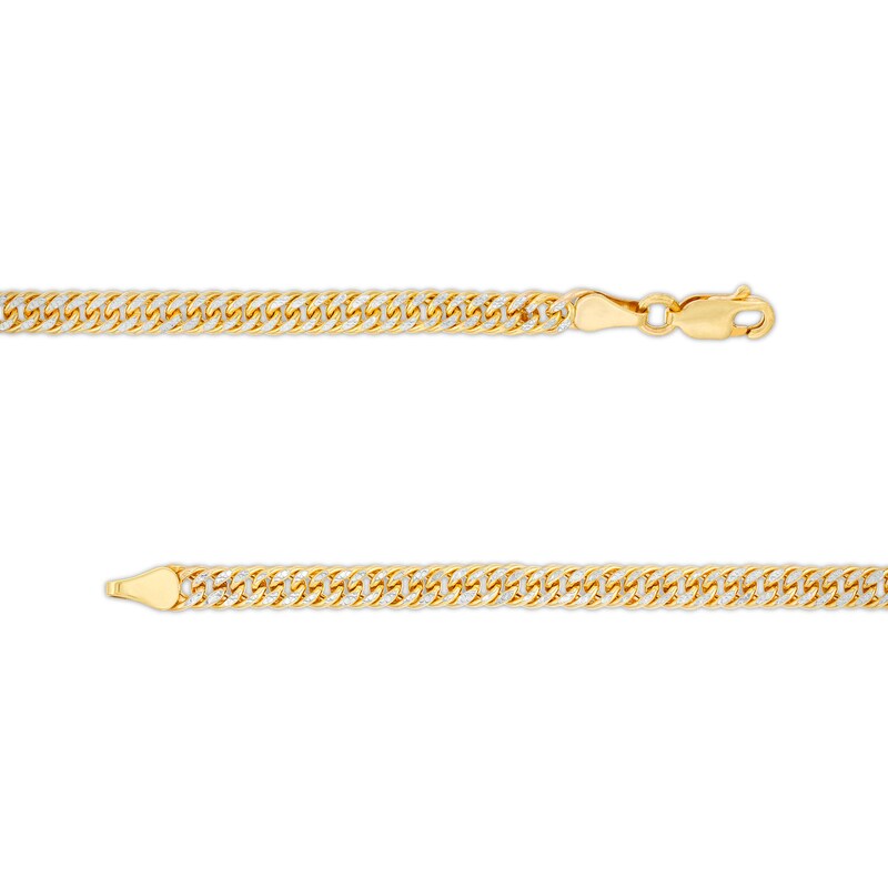 Men's 3.8mm Curb Chain Bracelet in Hollow 18K Gold - 8.25"|Peoples Jewellers