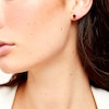 Thumbnail Image 2 of 5.0mm Garnet Solitaire Stud Earrings in 10K Gold