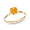 Thumbnail Image 0 of 6.0mm Citrine Solitaire Bypass Ring in 10K Gold