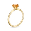 Thumbnail Image 2 of 6.0mm Citrine Solitaire Bypass Ring in 10K Gold