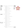 Thumbnail Image 2 of Child's Pink and White Crystal Flower Stud Earrings in 14K Gold
