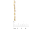 Thumbnail Image 3 of Brilliance Bead Double Strand Anklet in 10K Gold - 10"