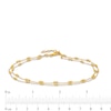 Thumbnail Image 4 of Brilliance Bead Double Strand Anklet in 10K Gold - 10"
